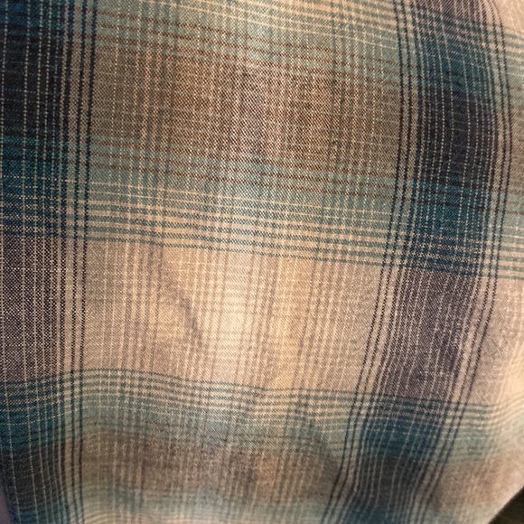 Style & co. Size 15 Cute blue plaid button up shirt petite - Picture 6 of 11